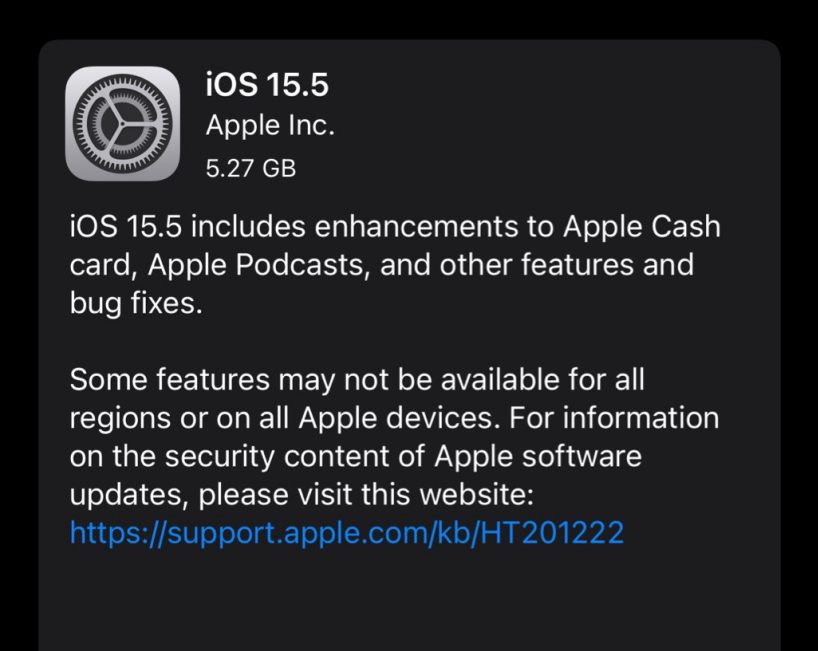 千家镇苹果手机维修分享iOS 15.5 RC版更新内容及升级方法 